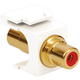 MODULE, RCA FEMALE, RED INSERT, WHITE - IC107R6GWH MODULE, RCA FEMALE, RED INSERT, WHITE - IC107R6GWH